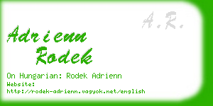 adrienn rodek business card